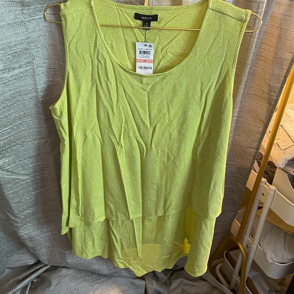 Alfani Cobalt Breeze Women’s 2xl Dress Tank Top -NWT
